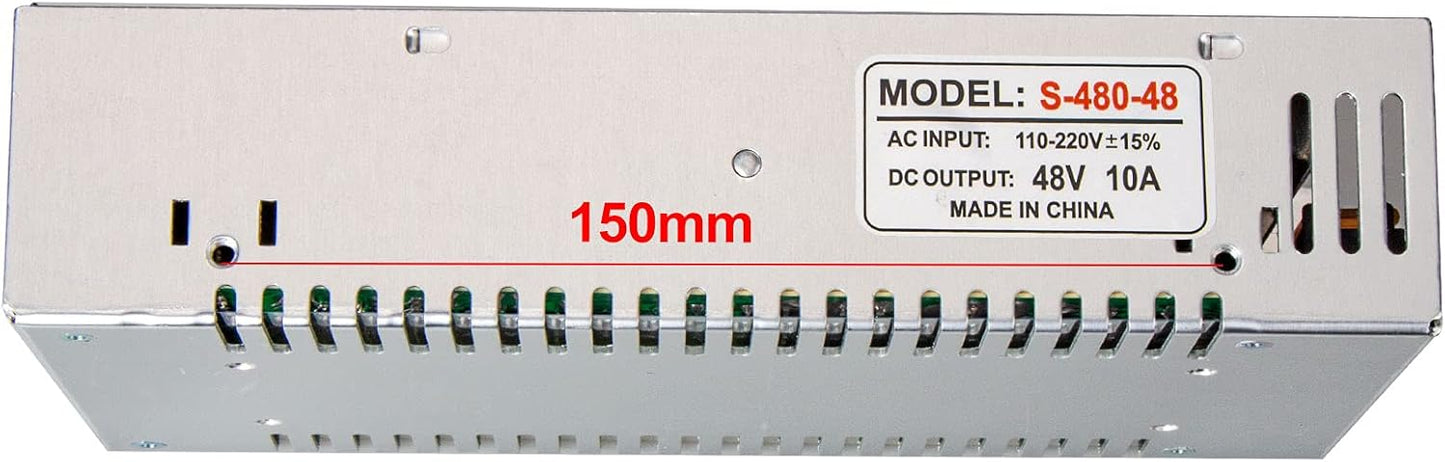 48V 10A Universal Switching Power Converter Adapter Transformer Regulated Supply AC to DC LED Driver 480w for CCTV, Radio, Computer Project