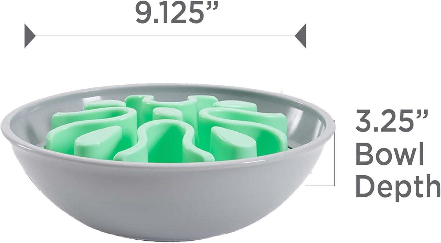 Outward Hound Fun Feeder Wobble Slo-Bowl, Slow Feeder Dog Bowl, One-Size, Mint