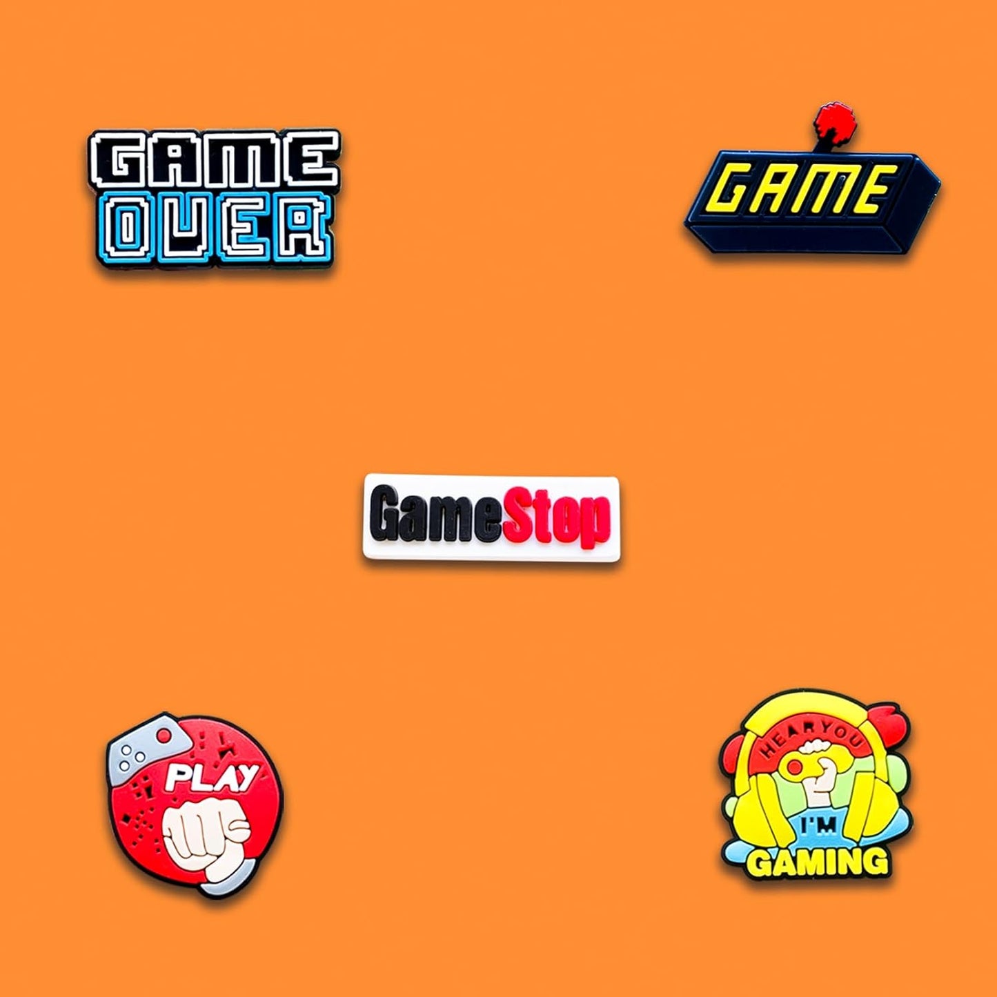 24 40Pcs Gaming Shoe Decoration Charms for Croc Clog, Video Game Charms Accessories for Adults Teen
