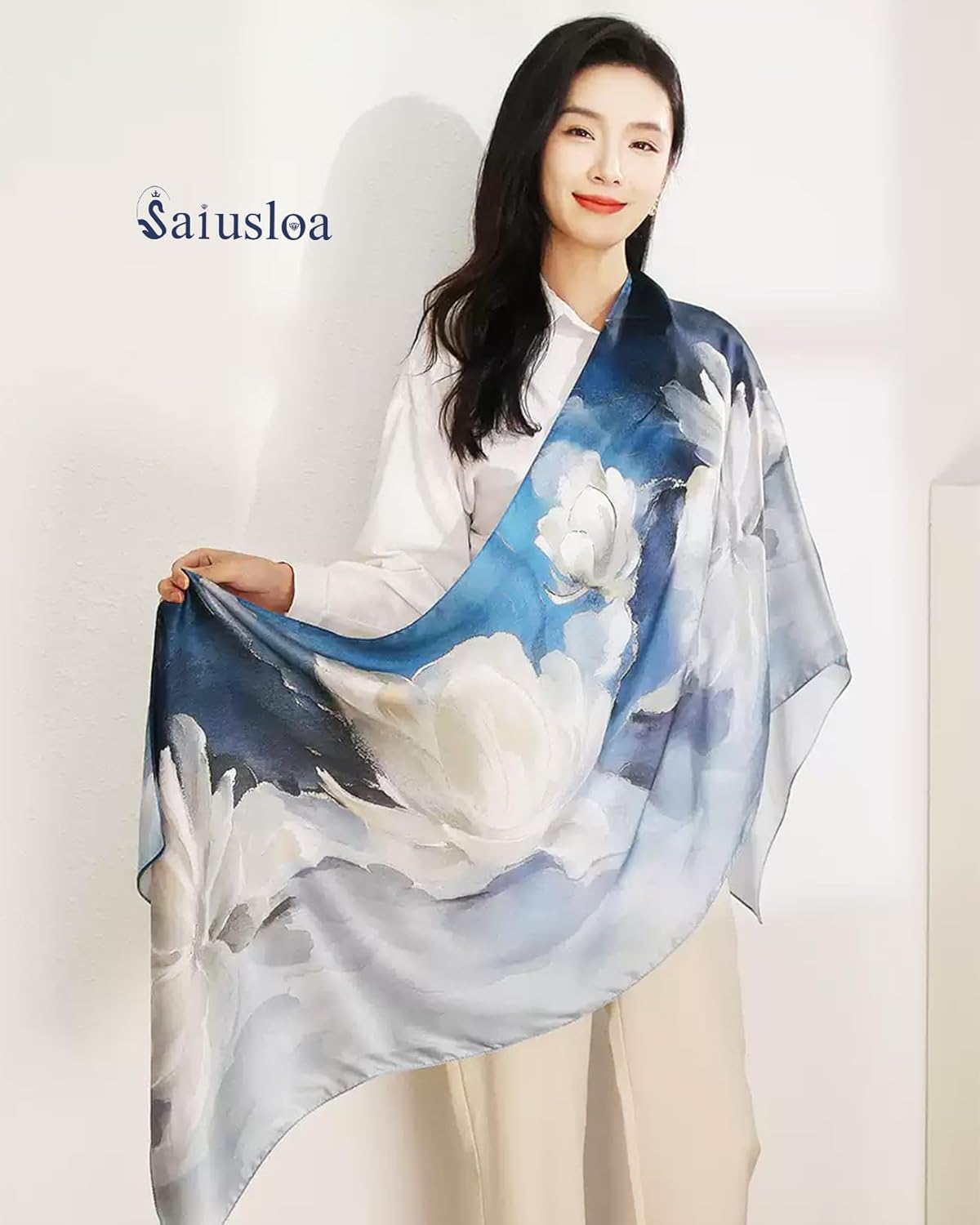 Dress Scarves Shawl Wraps Long Silky Scarf for Women Dressy Fashion Lightweight for Decorative Formal Evening Gowns