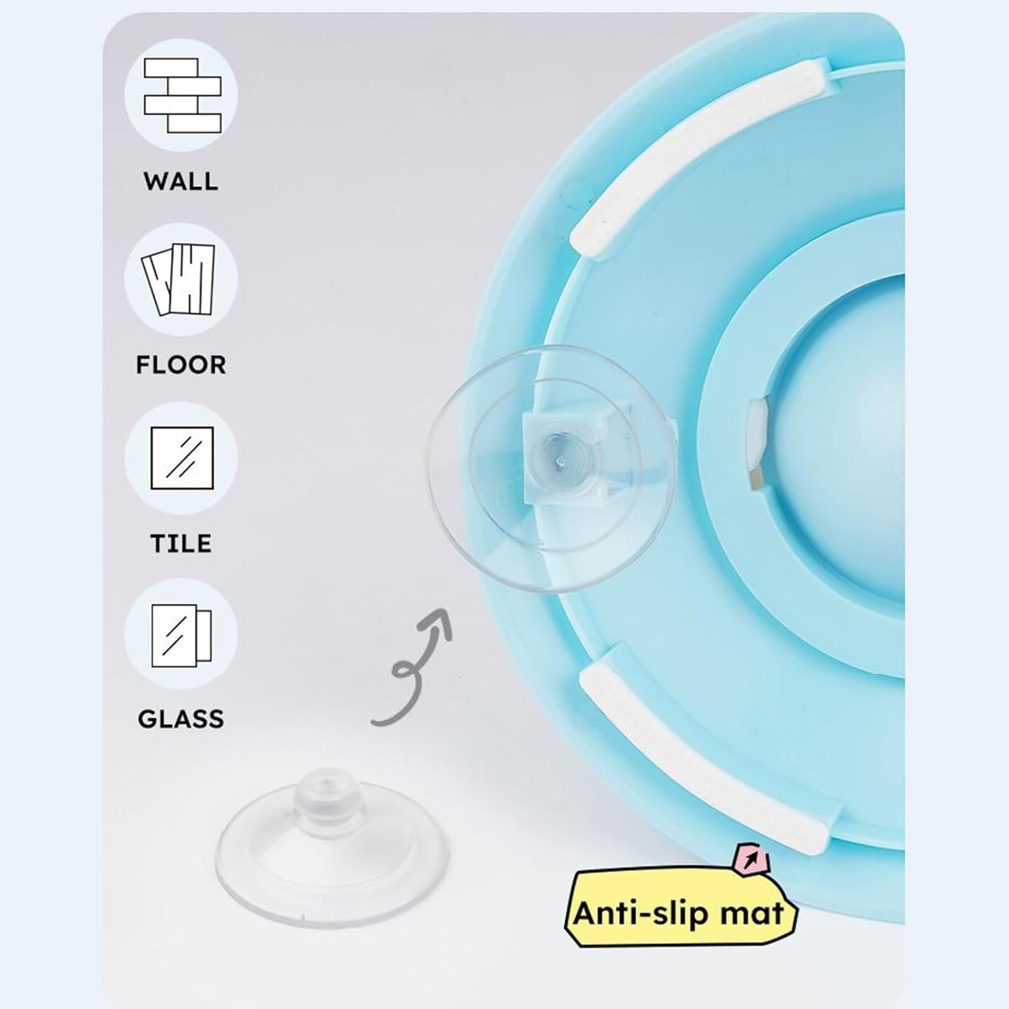 Lickimats for Dogs, Slow Eating Lick Bowl with Suction Cup, Interactive Non-Slip Snuffle Pet Calming Toy for Small Medium Puppies, Cats, Animal Feeding