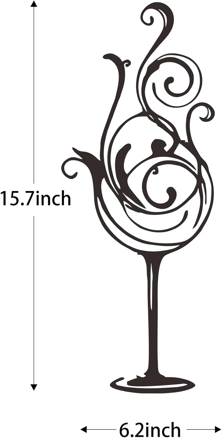 Aimery Wine Wall Art, Metal Kitchen & Bar Sign,Home Bar Decor,Modern Metal Wall Art-Happy Bubble