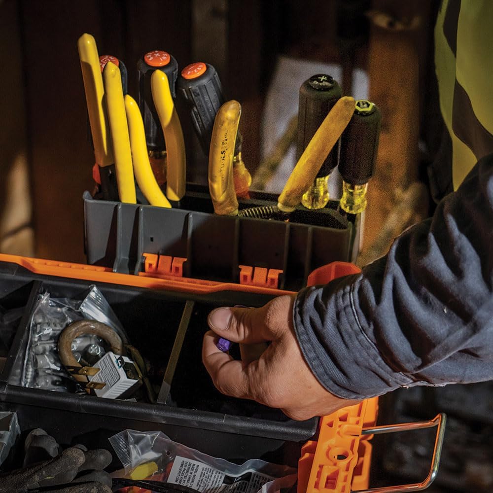 Klein Tools 54814MB MODbox Tool Carrier, Modular Tool Storage System Side Mounting Accessory, Easy One-Handed Attachment and Slim Profile