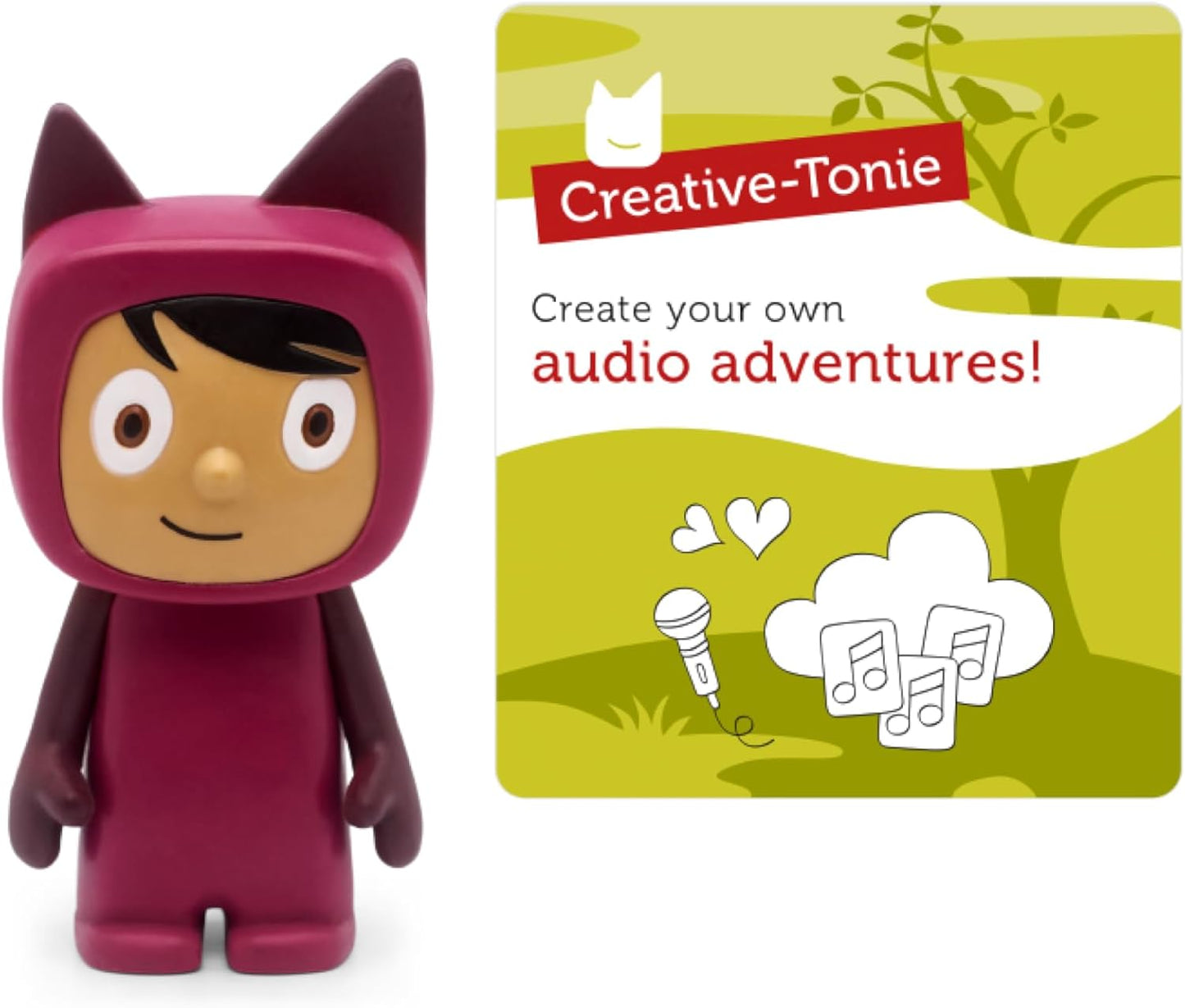 Tonies Creative Toy Figurine - Record and Upload up to 90 Minutes of Your Own Stories and Songs - Purple/Light