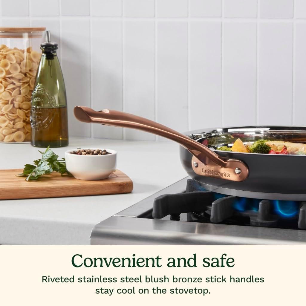 Cuisinart 11-Piece Matte Black Elegance Cookware Set