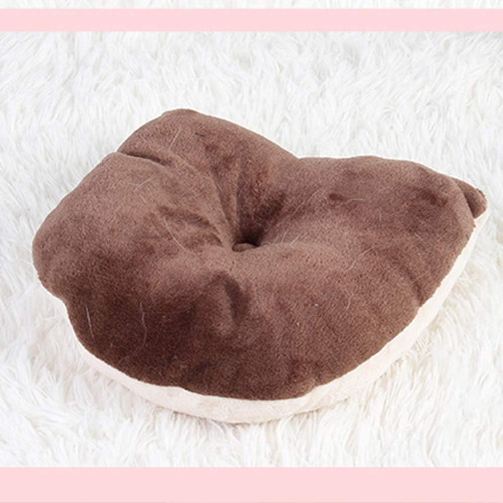 Hamster Bed Houses and Hideouts Small Animal Pet Cave Bed Cage Nest Accessories for Hamster Guinea Pig Hedgehog Chinchilla (Brown Small)