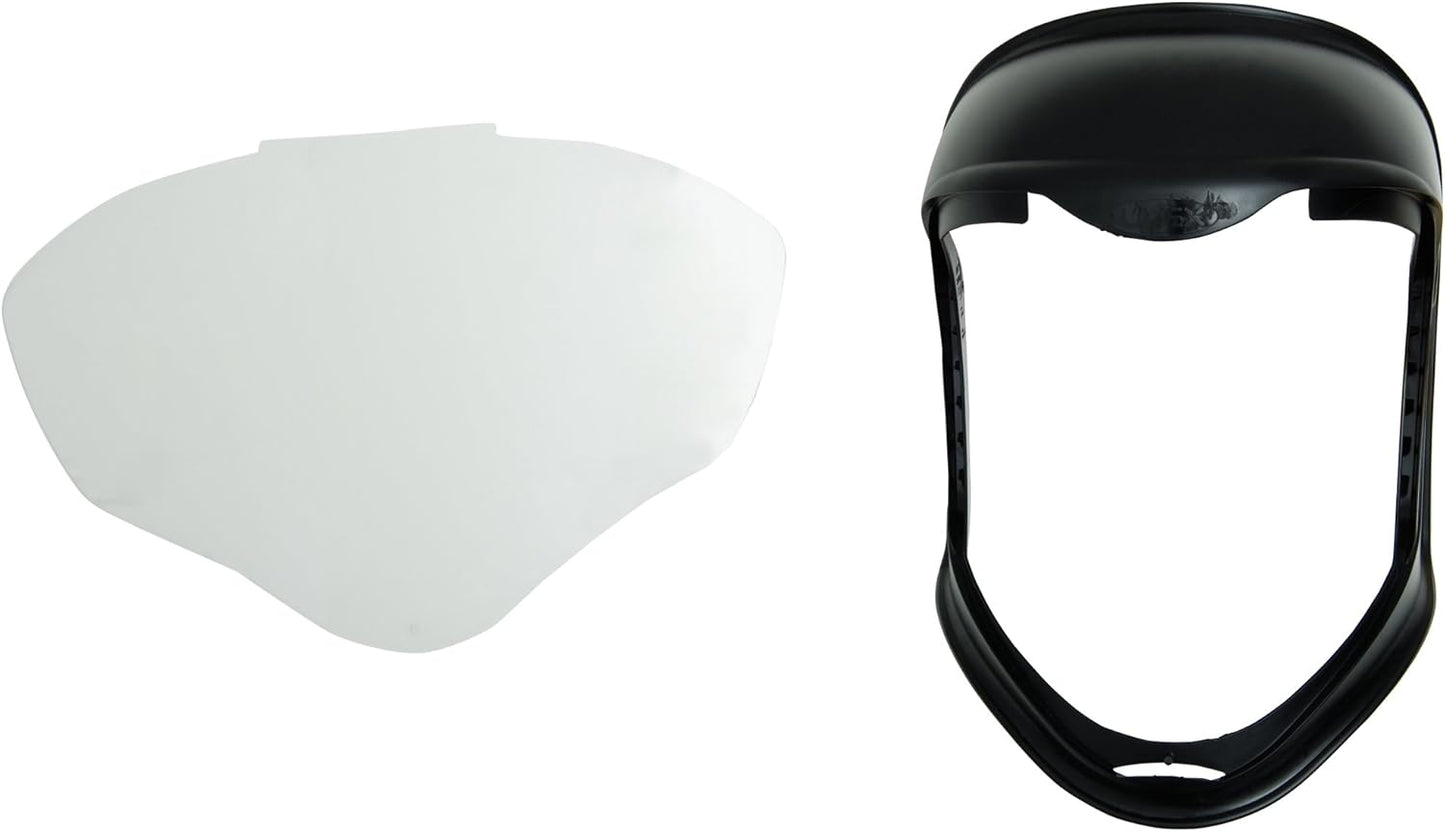 Honeywell Uvex Bionic Face Shield with Clear Polycarbonate Visor and Anti-Fog/Hard Coat (S8510)