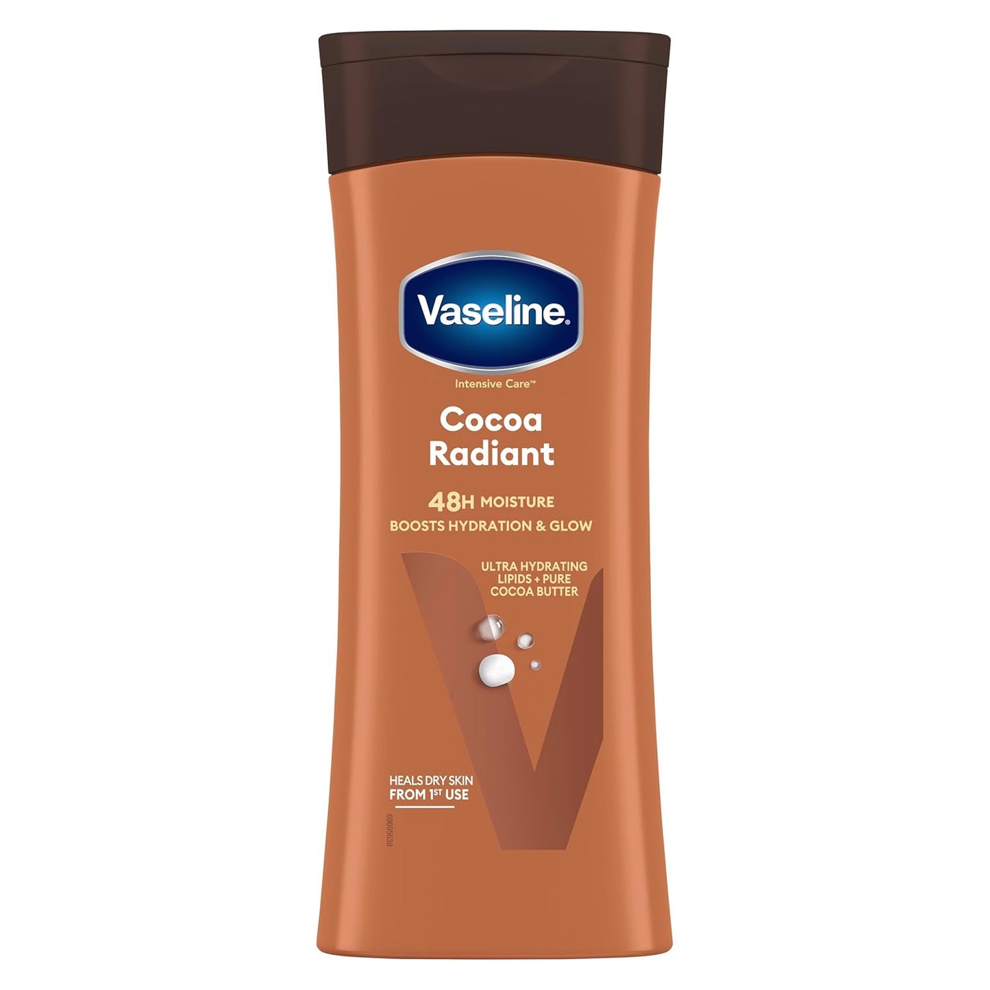 Vaseline Cocoa Radiant 2-Pack – Intensive Care Moisturizing Hand and Body Lotion with Ultra-Hydrating Lipids, Pure Cocoa Butter, 10 Oz Ea