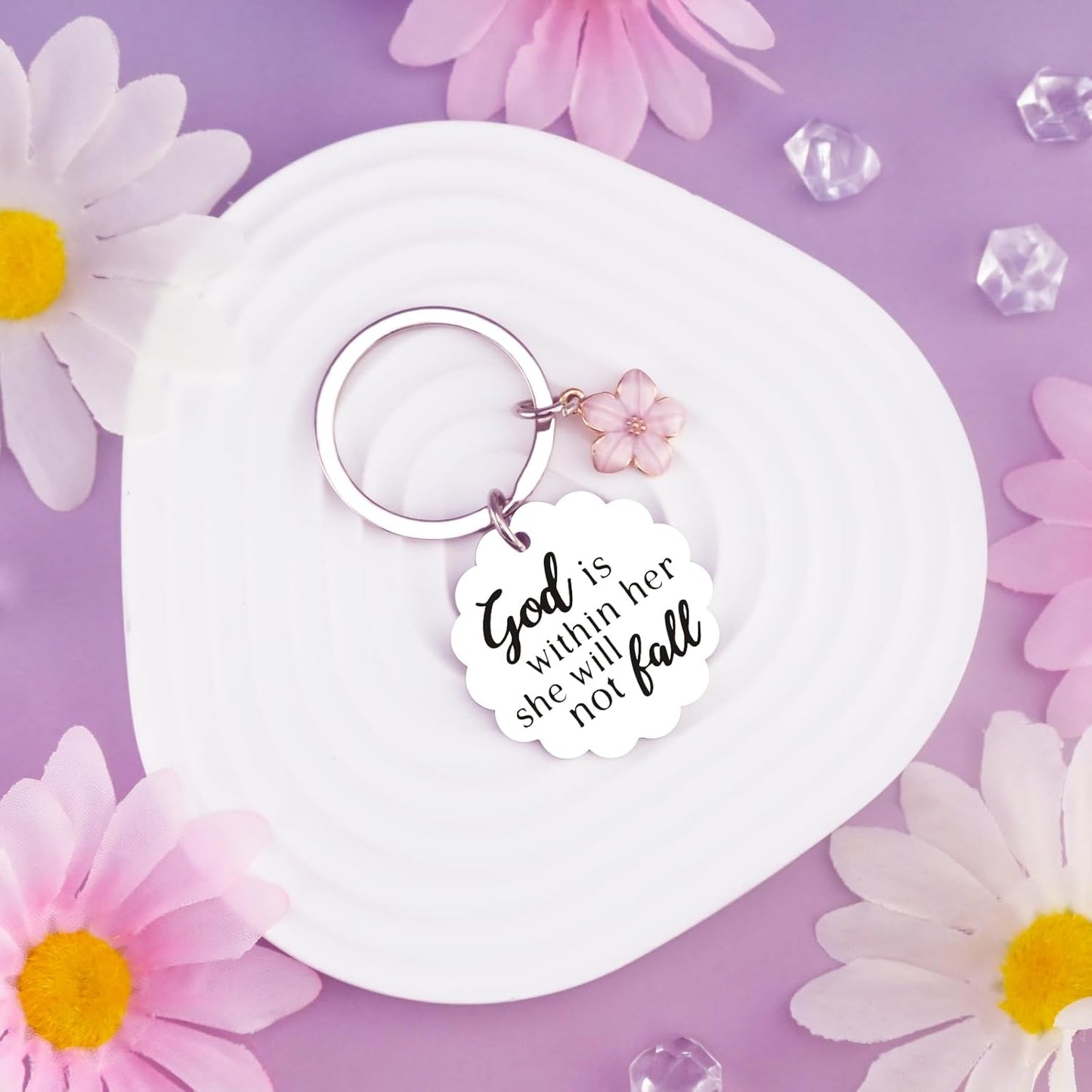 Christian Gifts for Women Inspirational Bible Verse for Friends Teen Girl Christian Keychain Spiritual Gifts Religious Biblical for Women Faith Based Gift Bible Accessories