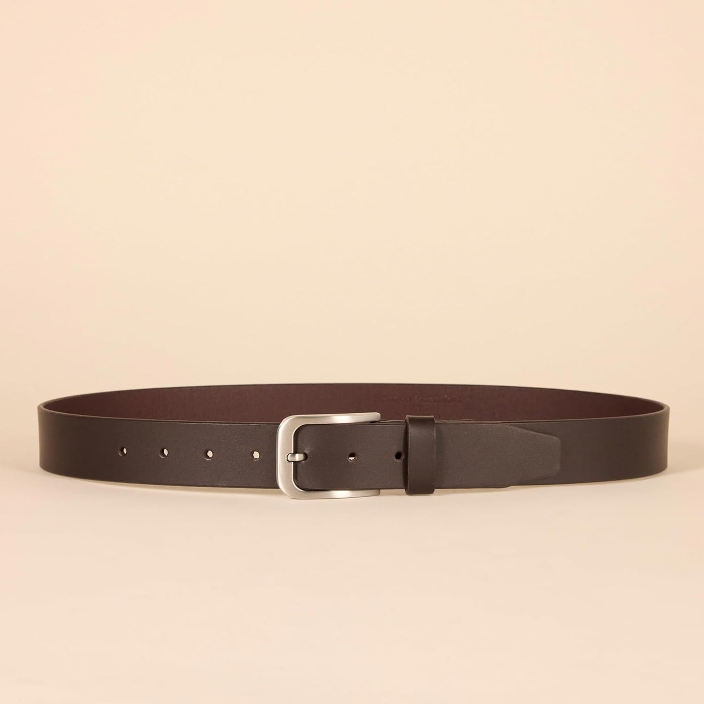 Amazon Essentials Men's Classic Jean Genuine Leather Belt