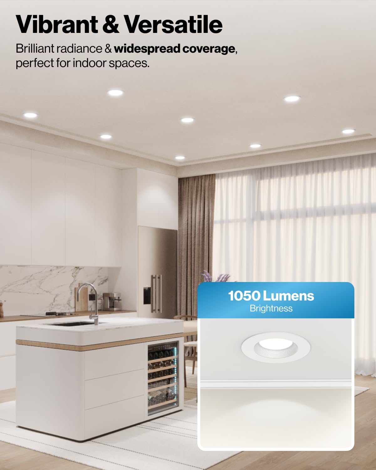 Sunco 12 Pack 6 Inch LED Recessed Light, Retrofit Downlight Can Lights for Ceiling, Baffle Trim, 1050 LM, 13W (75W Equivalent), 5000K Daylight, Dimmable, Damp Rated UL