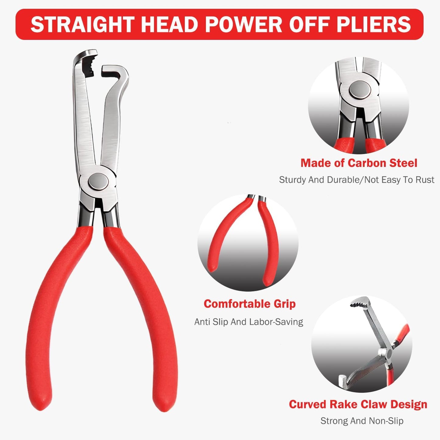 4 Pcs Electrical Disconnect Pliers for Cars,Hose Clamp Pliers,Automotive Electrical Connector Disconnect Tool,Connector Separator for Car, Truck Repair & 8PCS Terminal Removal Tools