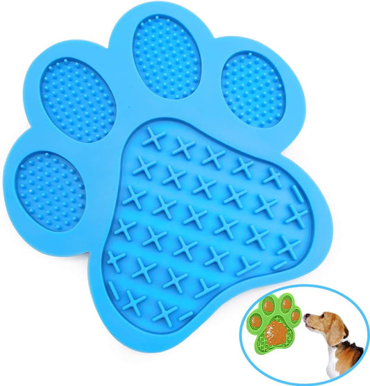 Dog Lick Pad, Dog Feeding Mats Slow Eating Pet Mat with Super Suction for Dogs Licking Peanut Butter, Pet Bathing, Grooming Training