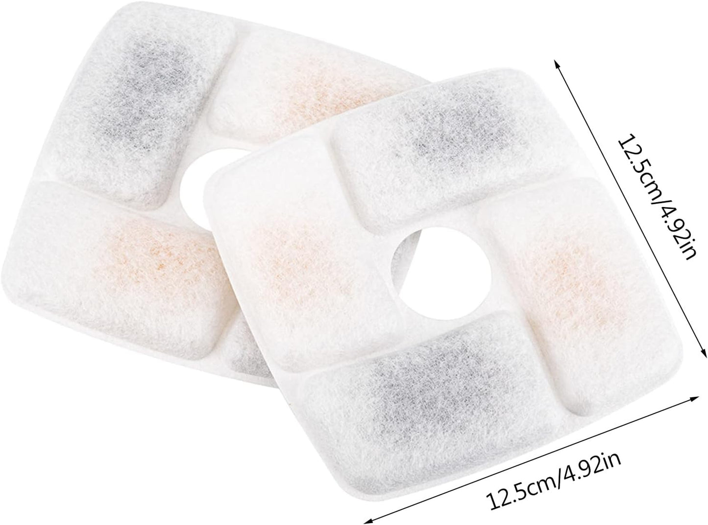 2Pieces Professional Square Filters For Automatic Pet Feeder For Cat Dog Water Fountain Replacement Fil Water Drinking Fountain Dogs Cats