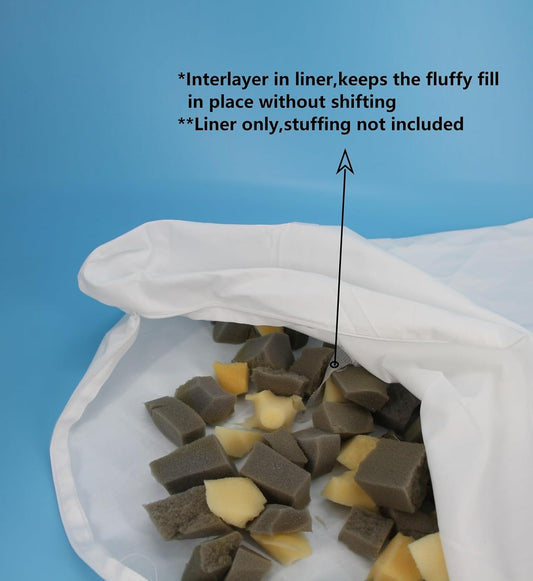 Dog Bed Stuff Sack Liner with Inter Layer Not Waterproof Liner Only 44 x 32 Inch
