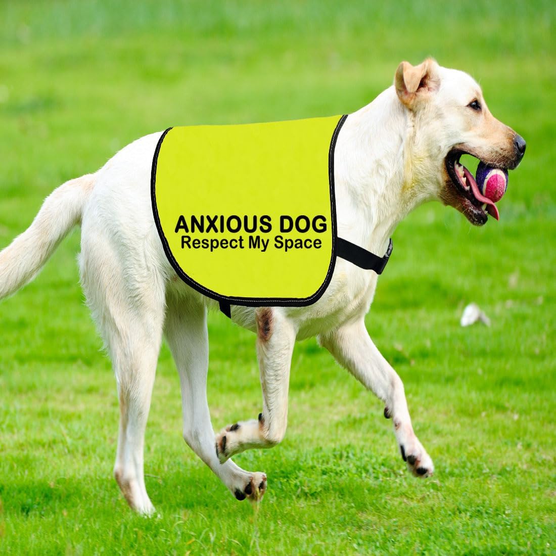 CENWA Anxious Dog Respect My Space Dog Jacket Vest Alert Slogan Warning Vest Rescue Dogs Anxious Dogs Gift (Anxious Space L)