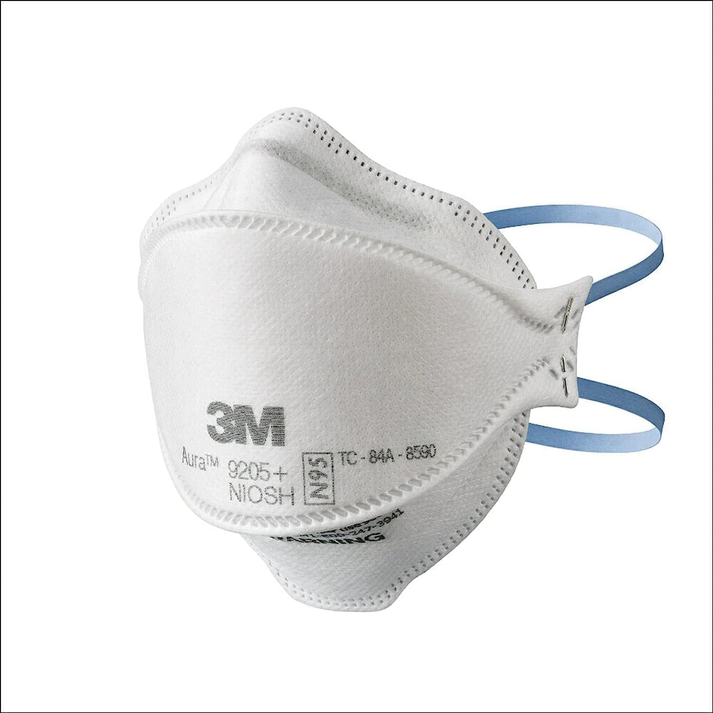 3M Aura Particulate Respirator 9205+ N95, Lightweight, 3 Panel Designed Helps Provide Comfortable and Convenient Respiratory Protection, 3-Pack