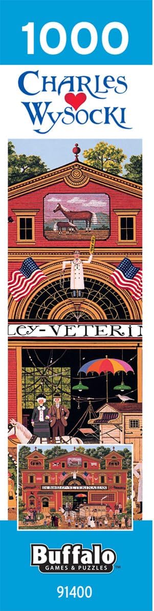 Buffalo Games – 1000 Piece Jigsaw Puzzle - Dr. Bonkley's Family - Charles Wysocki Colorful Puzzle for Adults – Precision-Cut Pieces, Beautiful Artwork, and Hours of Relaxing Fun