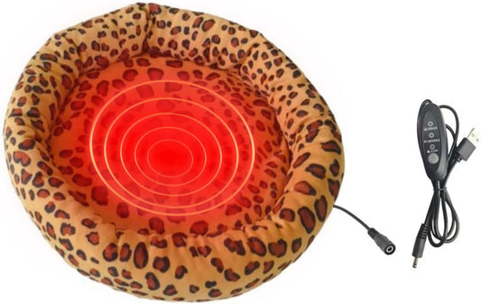 Genérico USB Heating Mat for Pets - Adjustable 3 Levels Warm Pad for Cats Dogs Rabbits | Thermal Cushion with Removable Cover and Safety Design, Perfect for Seasons