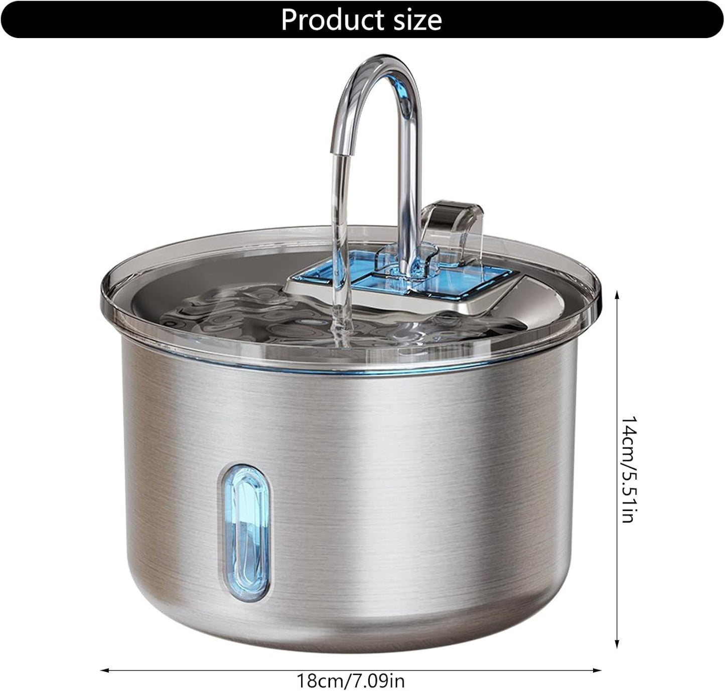 Fountain Automatic Dogs Pet Drinking Mute Water Dispenser Large Capacity Quiet Automatic Fountain Pet Water Dispenser