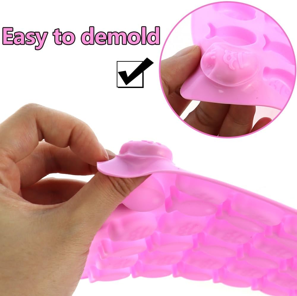 2 Pack Mini Fish Shaped Mold Non-stick Chocolate 36-Cavity Food Grade Silicone Molds for Baking and Homemade Treats, Gelatin Gummies, Candy, Biscuits, Ice Cubes, Chocolate