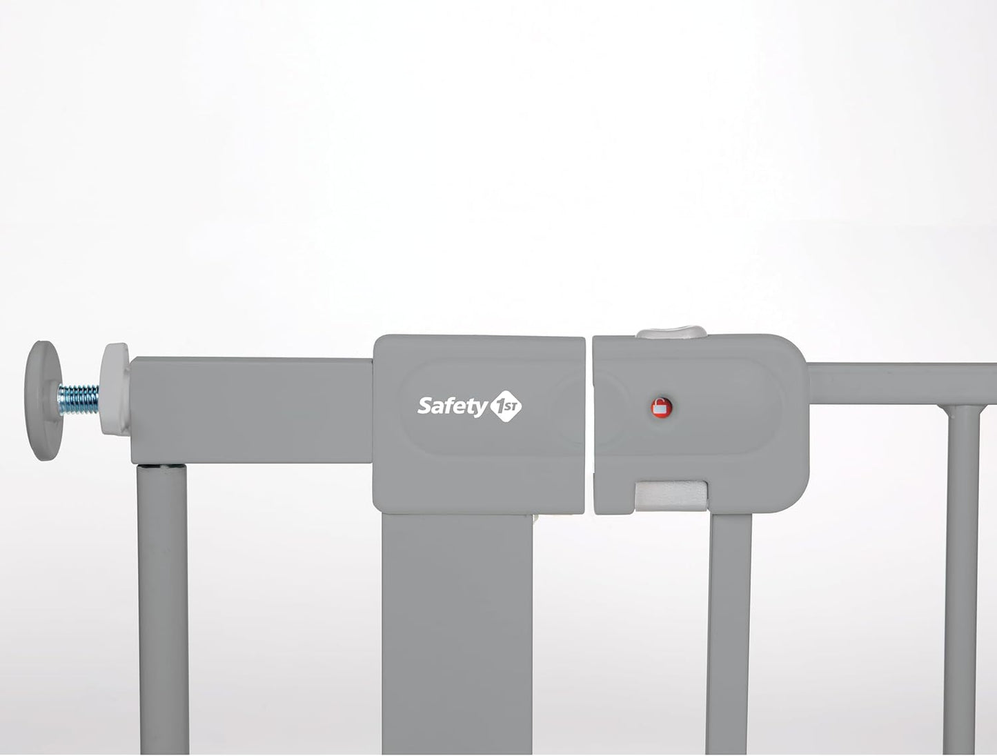 Safety 1st Easy Install Baby Gate for Doorways, Auto-Close Pressure-Mounted Magnetic Latch, Indoor Dog Gates, No Drilling, Fits 29"-38", Grey