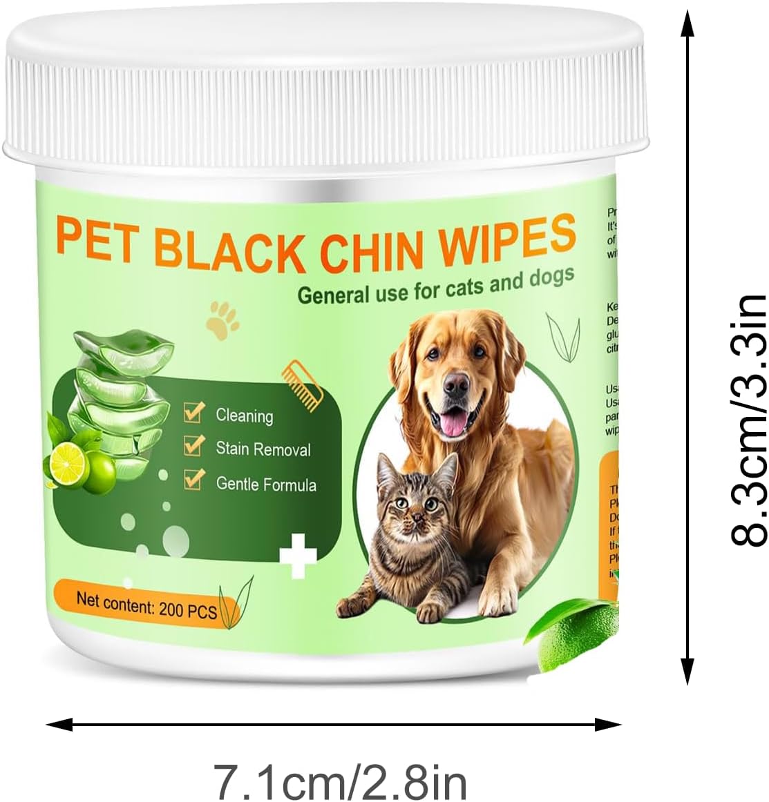 Pet Eye & Face Wipes for Dogs & Cats – Aloe Vera Moisturizing, PH-Balanced, Gentle Multi-Purpose Wipes for Eyes, Ears, Paws & Chin, 200 Count