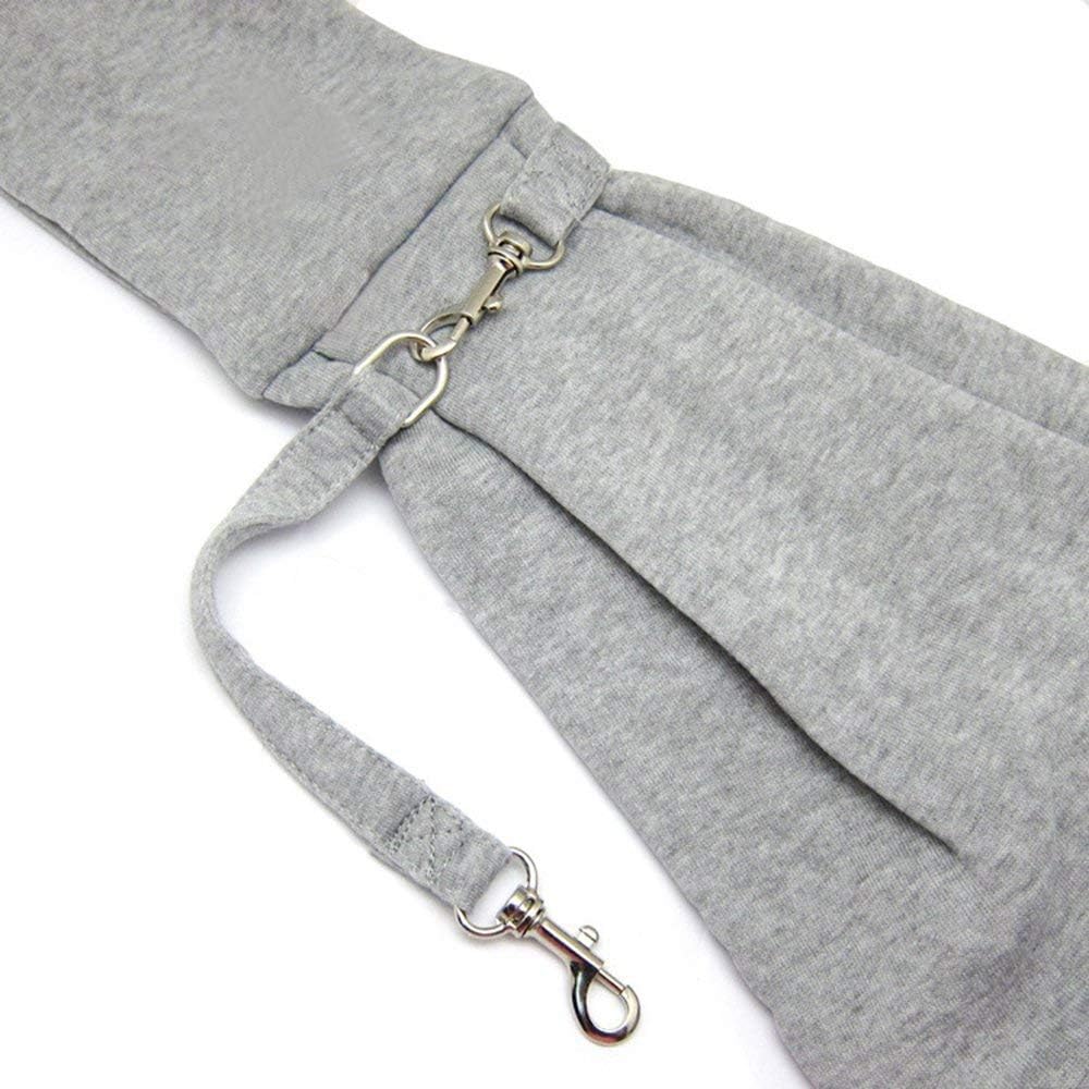 Pet Sling Carrier Bag Travel Tote for Cats Dogs, Up to 16 lbs (Gray)