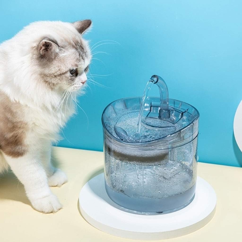 Smart Pet Transparent Drinking Fountain, Automatic Circulating Water Basin, Silent Design