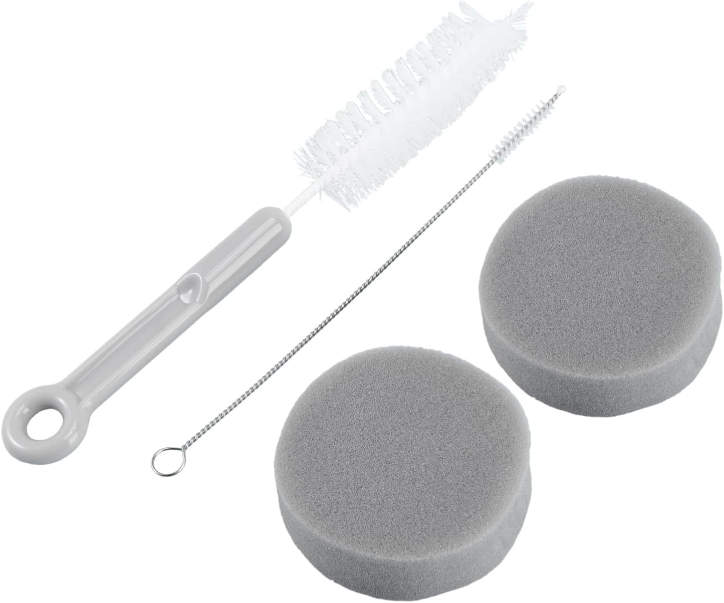 FRCOLOR 2sets Pet Water Fountain Cleaner Sponge Brushes for Easy Cleaning of Water Dispensers Portable and Convenient for Home Use