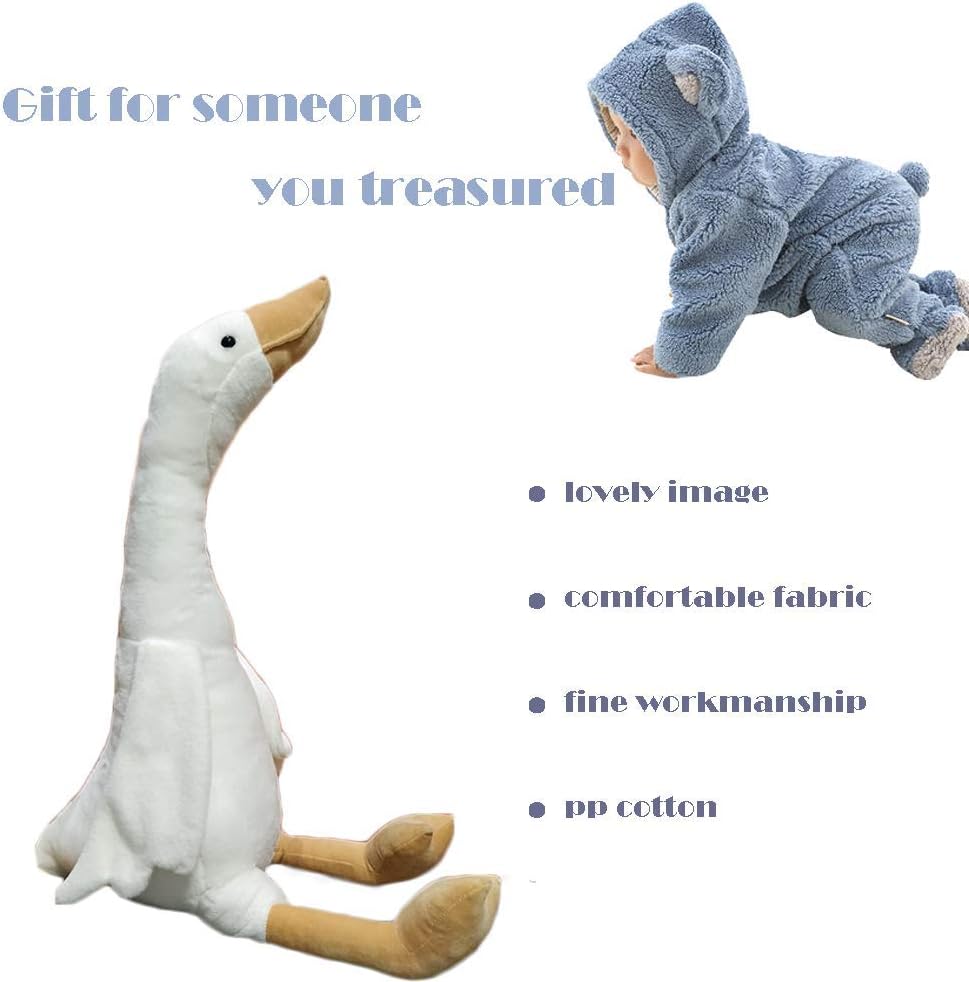 CHELEI2019 15.7" Swan Stuffed Animal,Goose Plush White Stuffed Animal Toy Gifts for Kids