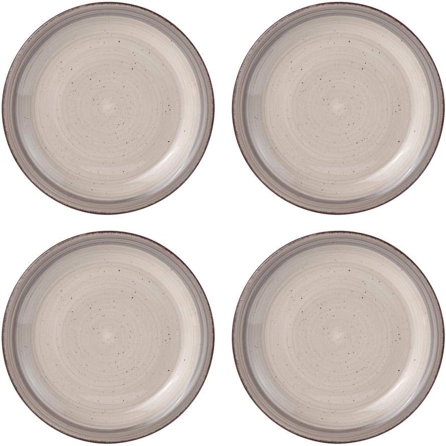 Pfaltzgraff Sadie 16-Piece Cream Dinnerware Set, Service for 4, Durable Stoneware Plates and Bowls with Classic Design, Microwave and Dishwasher Safe
