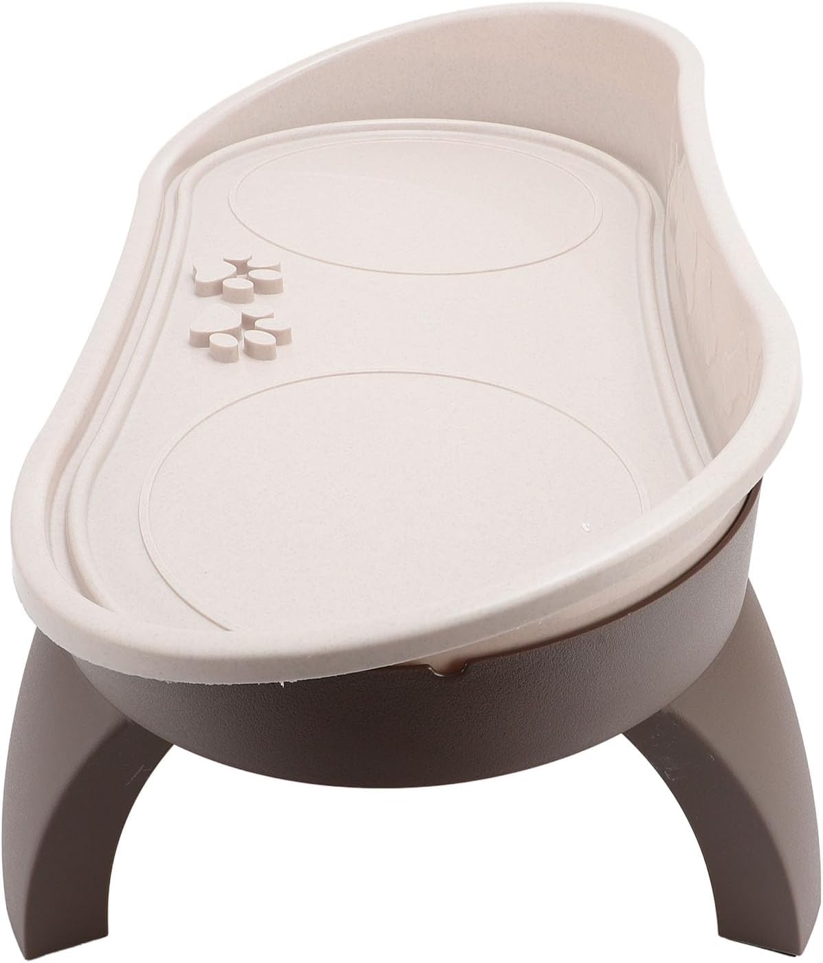 Elevated Dog Bowl Stand Raised Pet Feeding Tray Neck Spine Antislip Easy Assembly for Pets