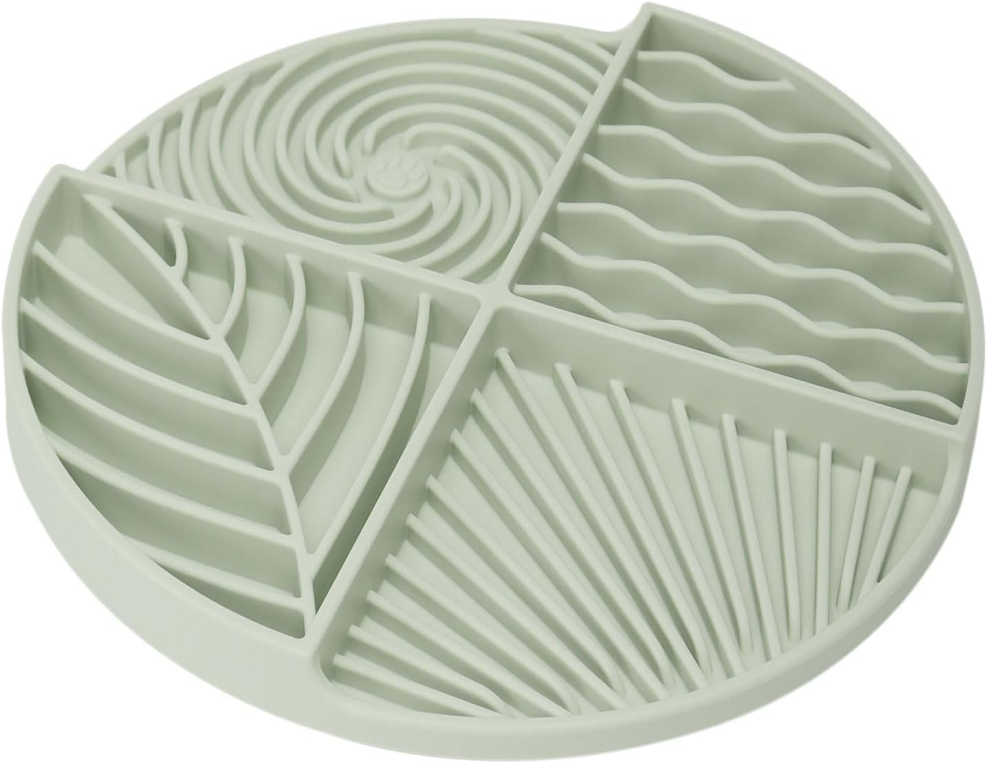 Slow Feeder Dog Bowls, Lick Mat for Dog, Silicone Dog Feeding Bowls with Suction Cups, Green