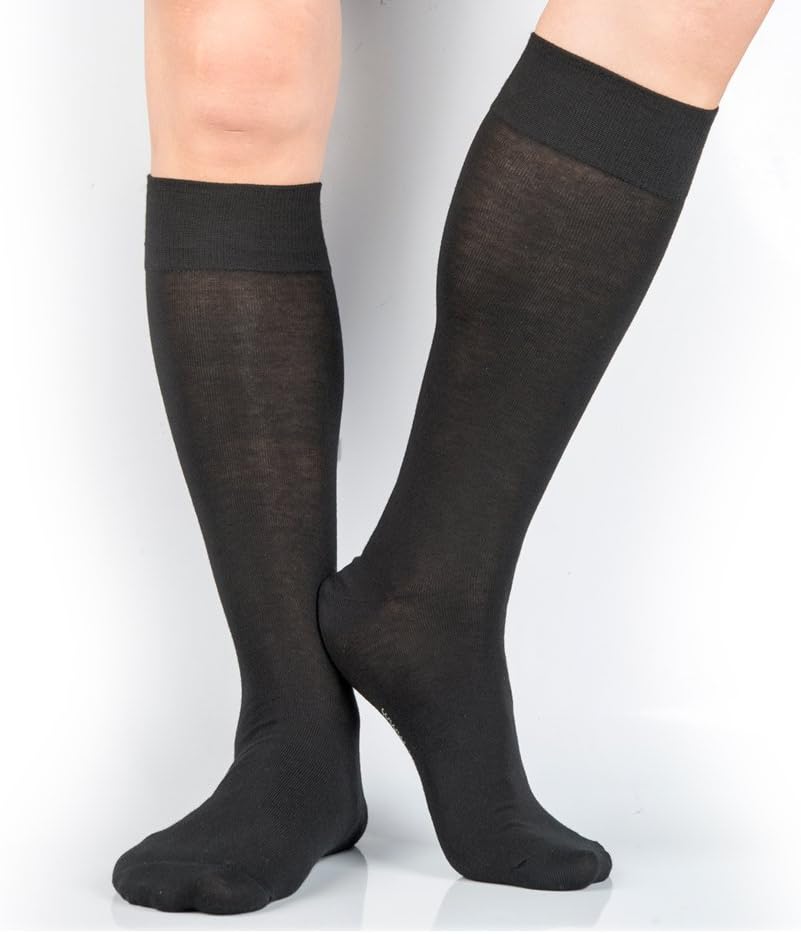 3 Pairs Men's Knee-High Dress Socks