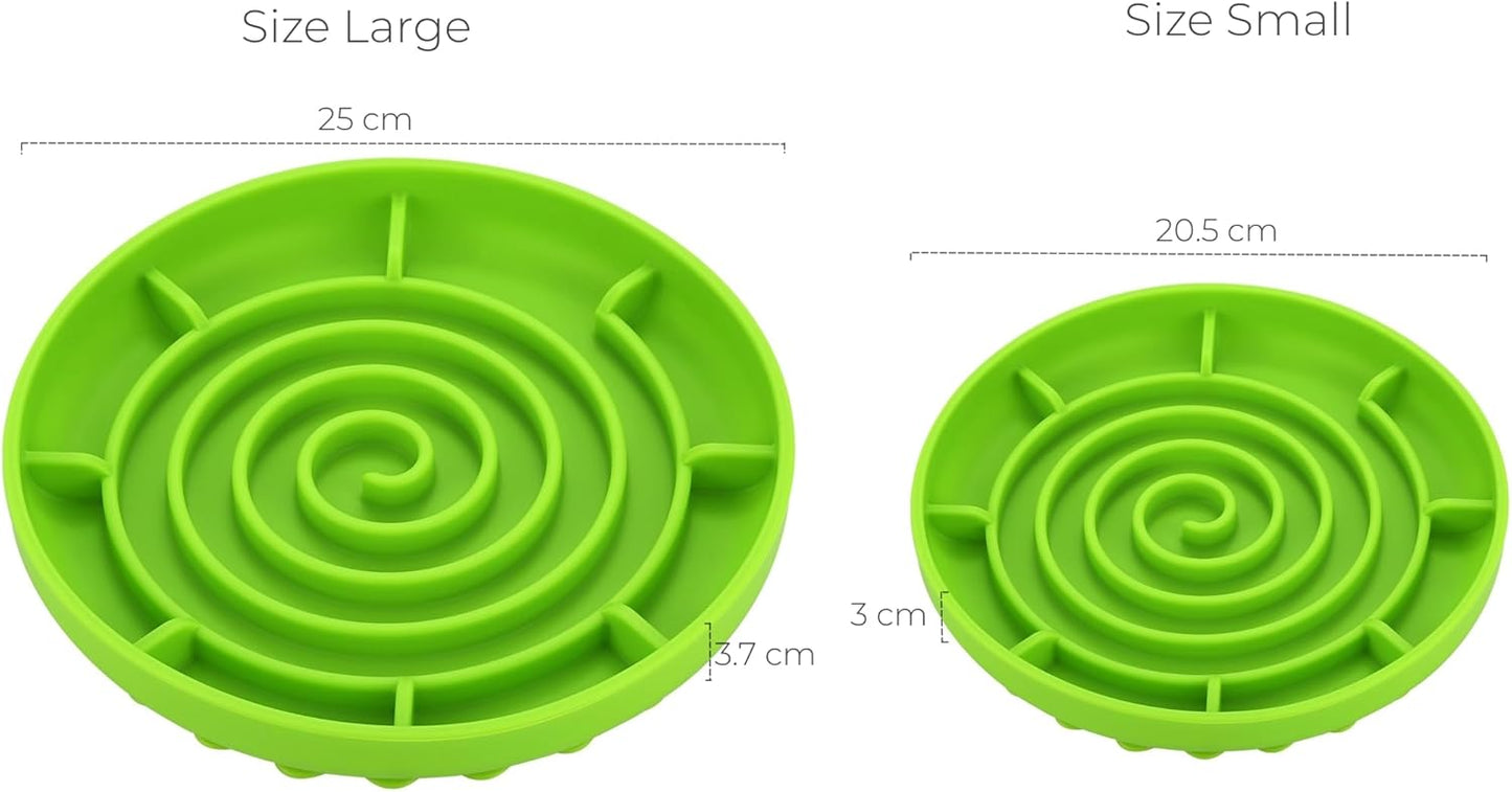 Slow Feeder Bowl,Soft Silicon Rubber Slow Feeder Slow Down Eating Time for Dog Cat Puppy Pet with Stong Suction Cups for Dog Bowls Slow Eating Bowls