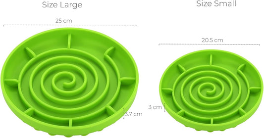 Slow Feeder Bowl,Soft Silicon Rubber Slow Feeder Slow Down Eating Time for Dog Cat Puppy Pet with Stong Suction Cups for Dog Bowls Slow Eating Bowls