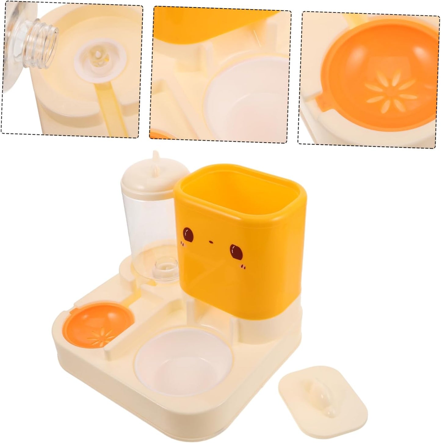 Milisten Cat and Dog Water Feeder Double Bowl Feeder Water Fountain for Indoor Pet Feeding