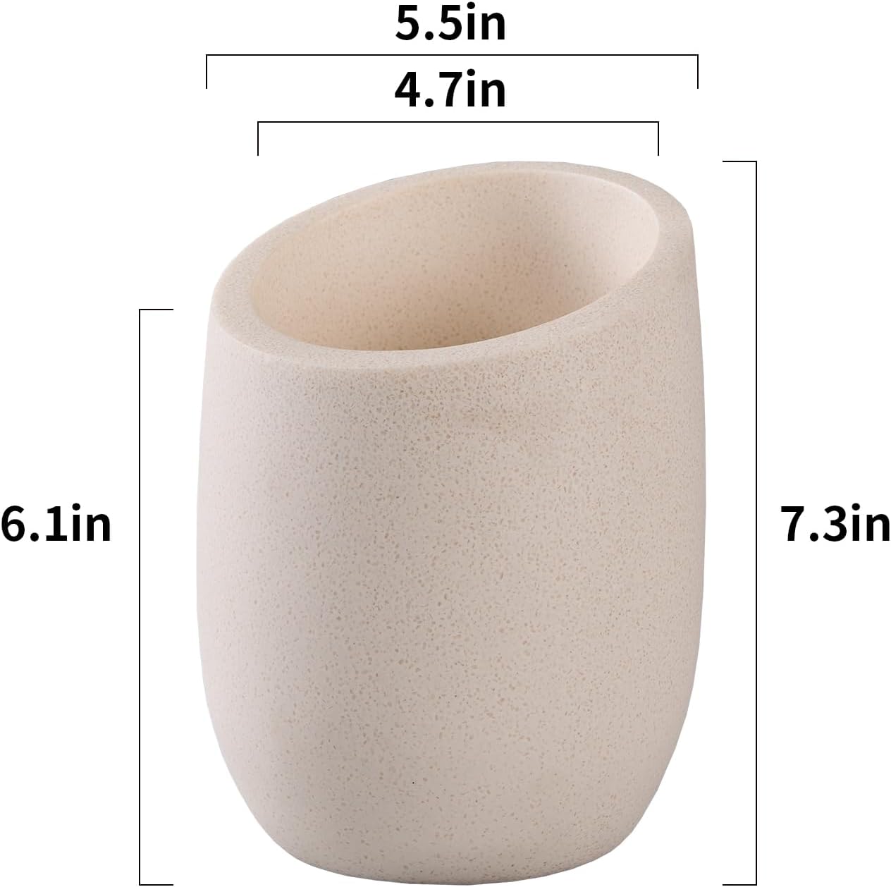Beige Sand Stone Textures Wine Chiller Bucket – 750ml Resin Cooler for Wine & Champagne Bottles, Party Bar Cart Decor – Keeps Drinks Cold, Unique Gift for Wine Lovers, Housewarming