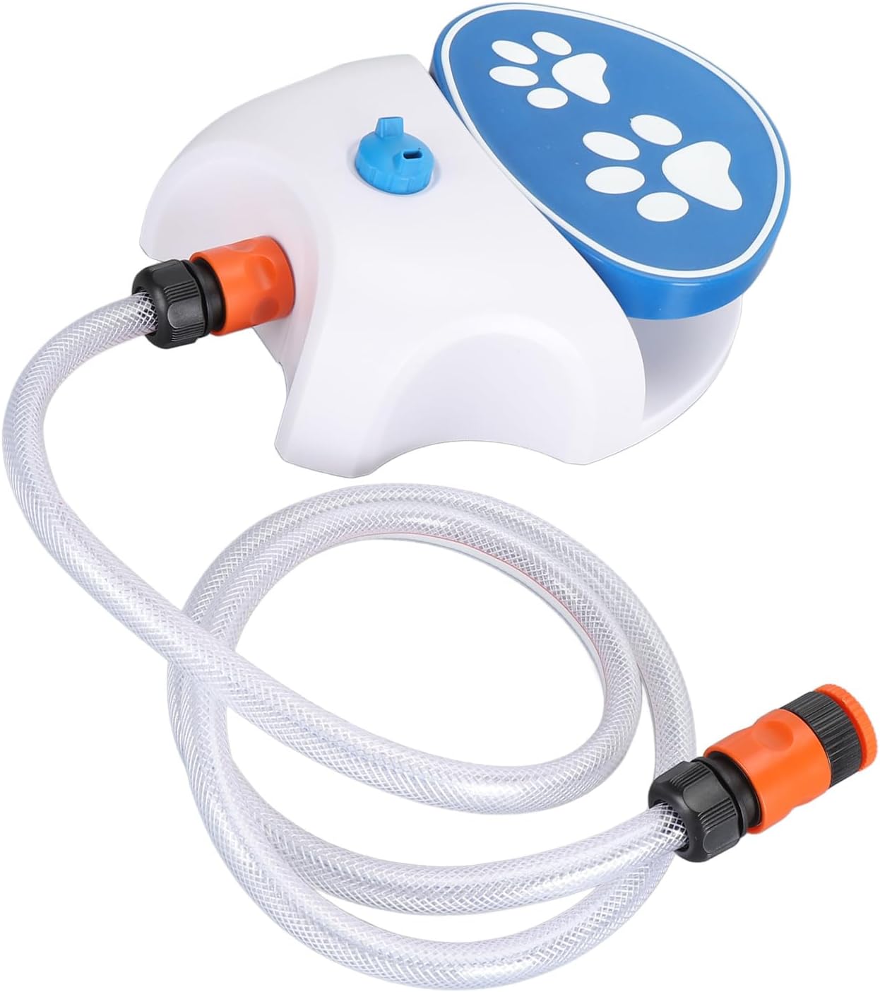 Dog Activated Outdoor Water Sprinkler, Pet Drinking Fountain Feeder with Hose