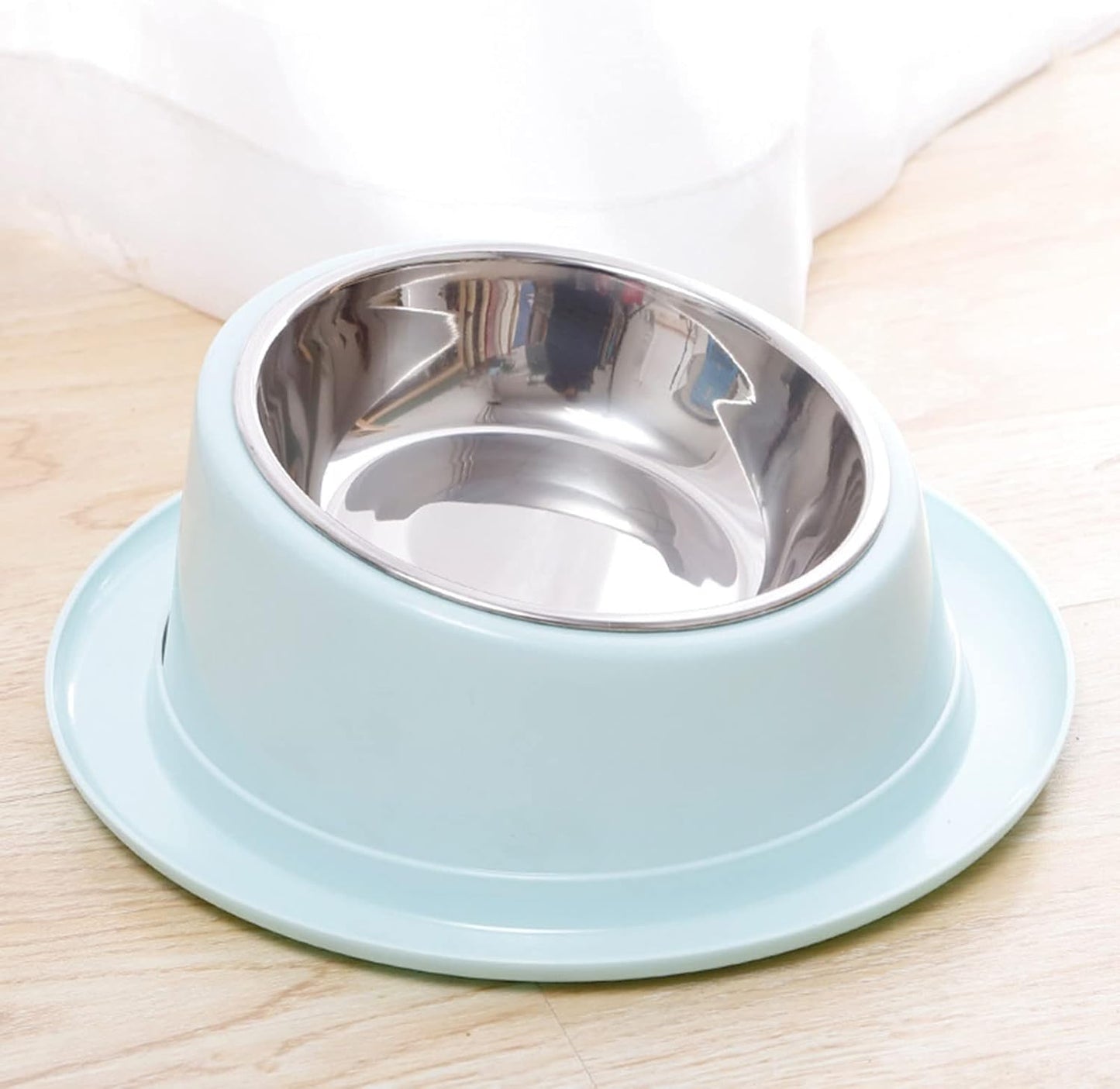 for Cat Food Bowls Elevated for Cat Bowls for Food and Water with Base Stand Bowl 15° Raised Single Bowl