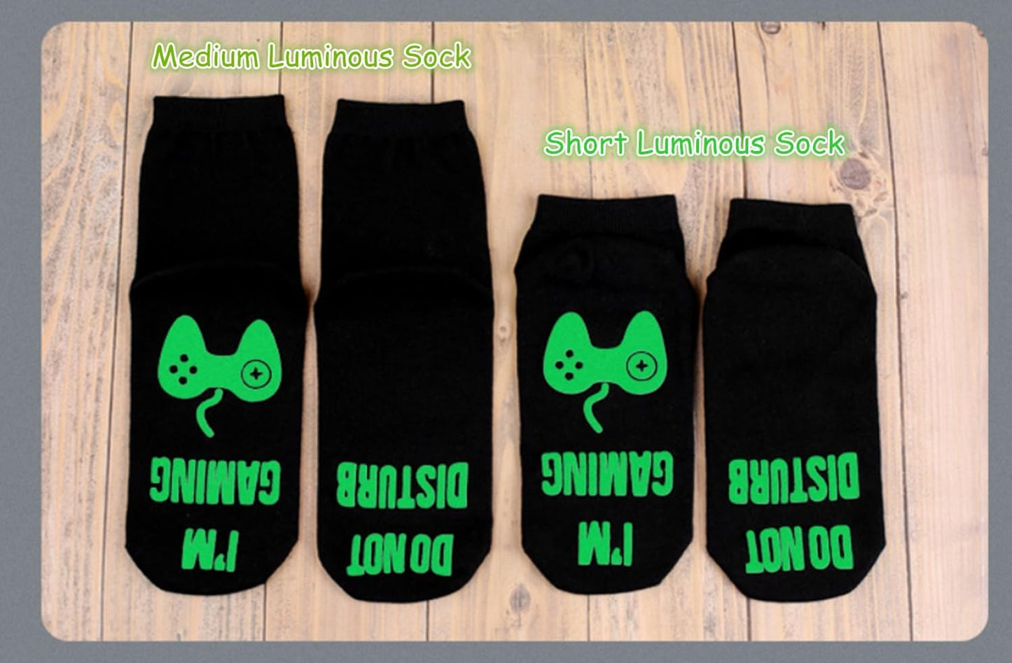 Gaming Sock, Do Not Disturb I'm Gaming,Gaming Socks for Teen Boys Gamer with Glowing, Novelty Socks for Men Dad Father Women