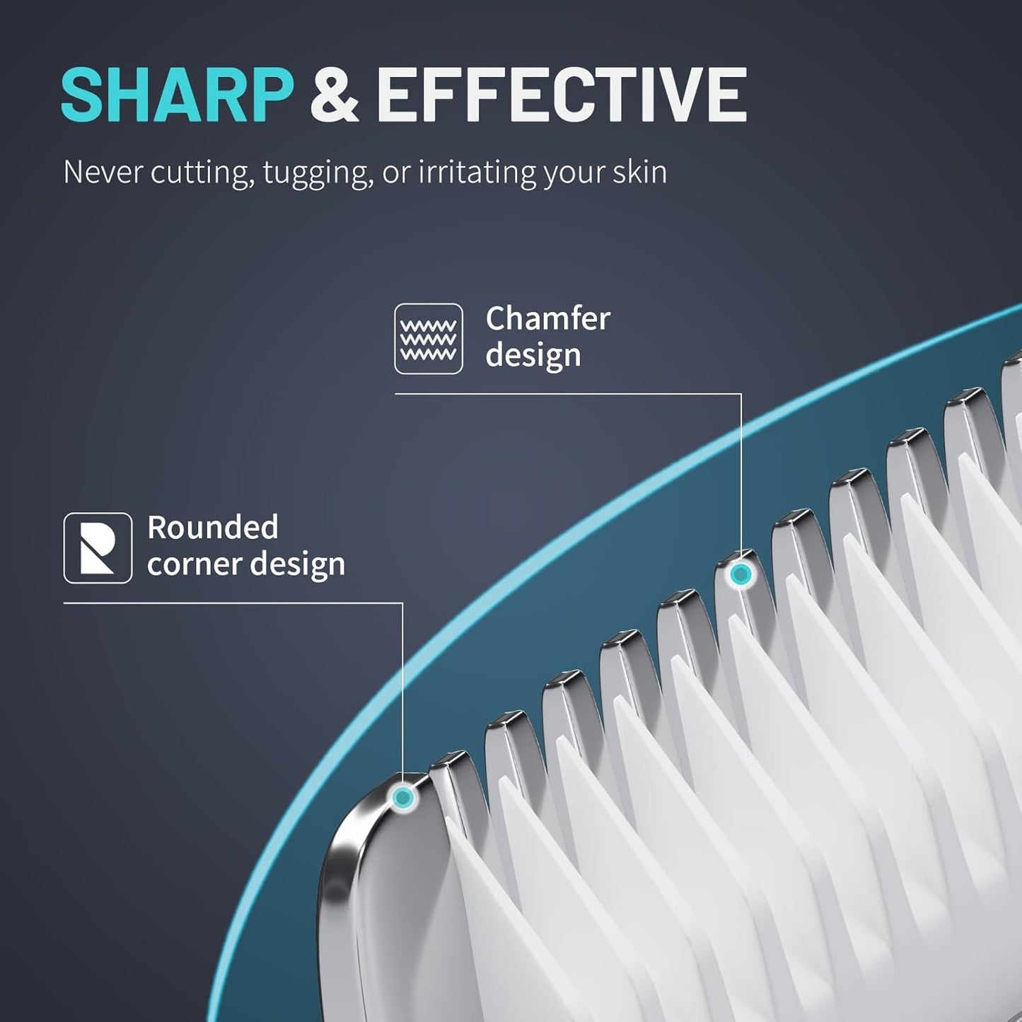 PRITECH Manscape Body Hair Trimmer for Men - Waterproof Pubic Hair Ball Trimmer, Ceramic Blade Electric Body Shavers for Men with USB-C Charging, Wet & Dry Use & Nick-Free Razor, Sensitive Skin Safe