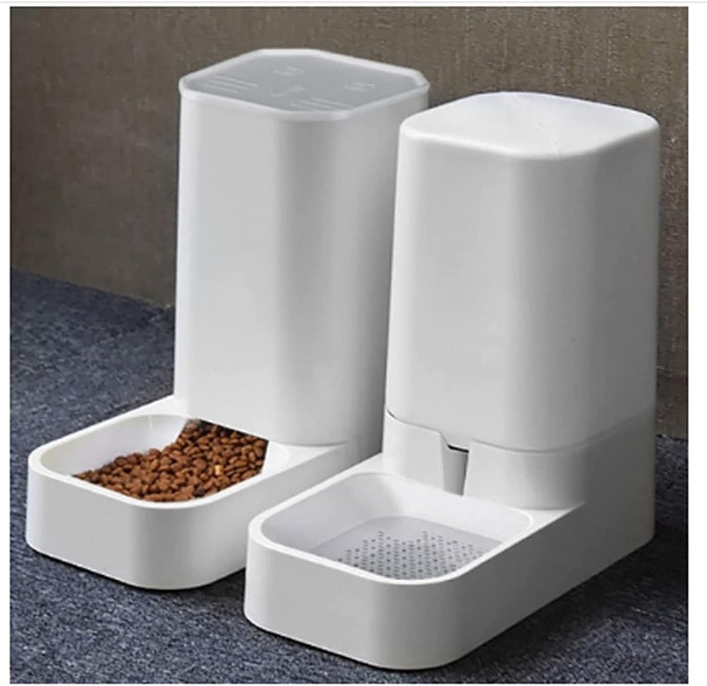 Dispenser Automatic Feeder Set for Pet Dog Cat Water Dispenser Fountain Plastic Safety 3.6L Dog Cat Feeding Bowl Gravity Pet Food Feeder and Water Dispensers cat Fountain