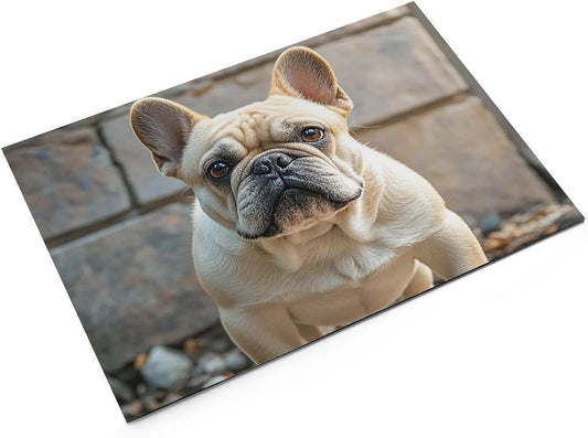Dog Food Mat Pet Leather Tablecloth French Bulldog Pet Feeding Mat Anti-Slip Dog Bowl Mats Absorbent Pet Placemats for Dogs Protect Floor Dogs Pad for Food and Water