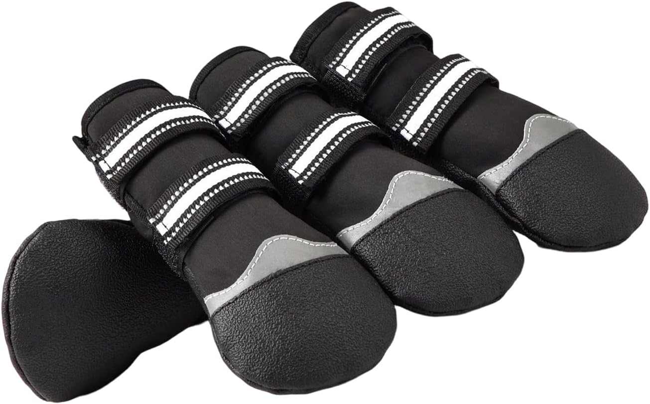 Adjustable Dog Protective with Thick Grip for Outdoor Slip Dog Paws Protective Booties