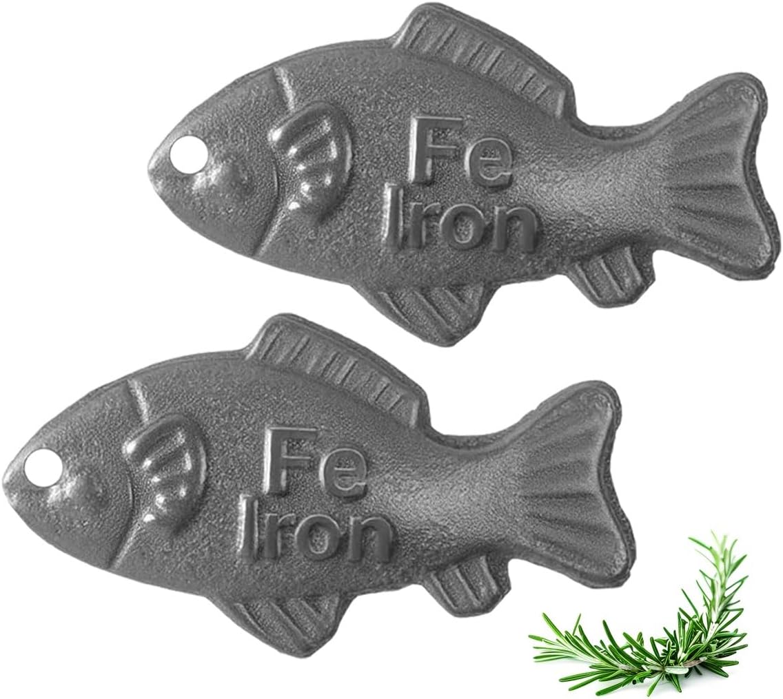Iron Fish,Add Natural Sources of Iron to Food and Water, Effective and Safe Cooking Tool, 2Pack