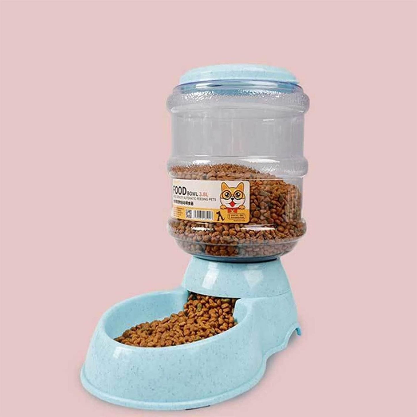 Water Dispenser 3.8 Liter Automatic Cat Feeders Large Capacity Cat Water Fountain Dog Safe Plastic Baby Bottle Feeders Water Dispenser for Small to Medium Dogs Cat Fountain (Feeders)