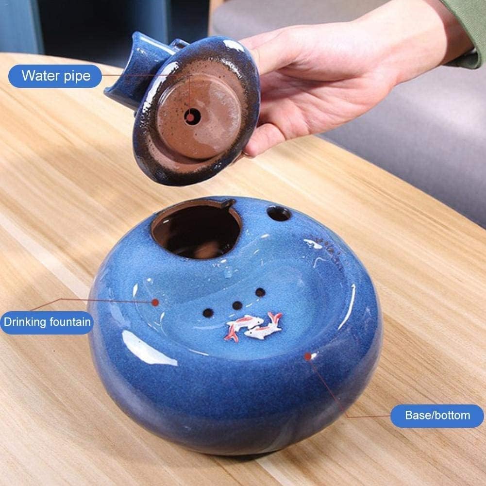 Fountain Cat Fountains Drinking,Pet Water Dispenser,Automatic Water Bowl for Pets,Water Fountain for Cats,Dogs,Birds,Small Animals Pet Water Dispenser (Color : Blue)