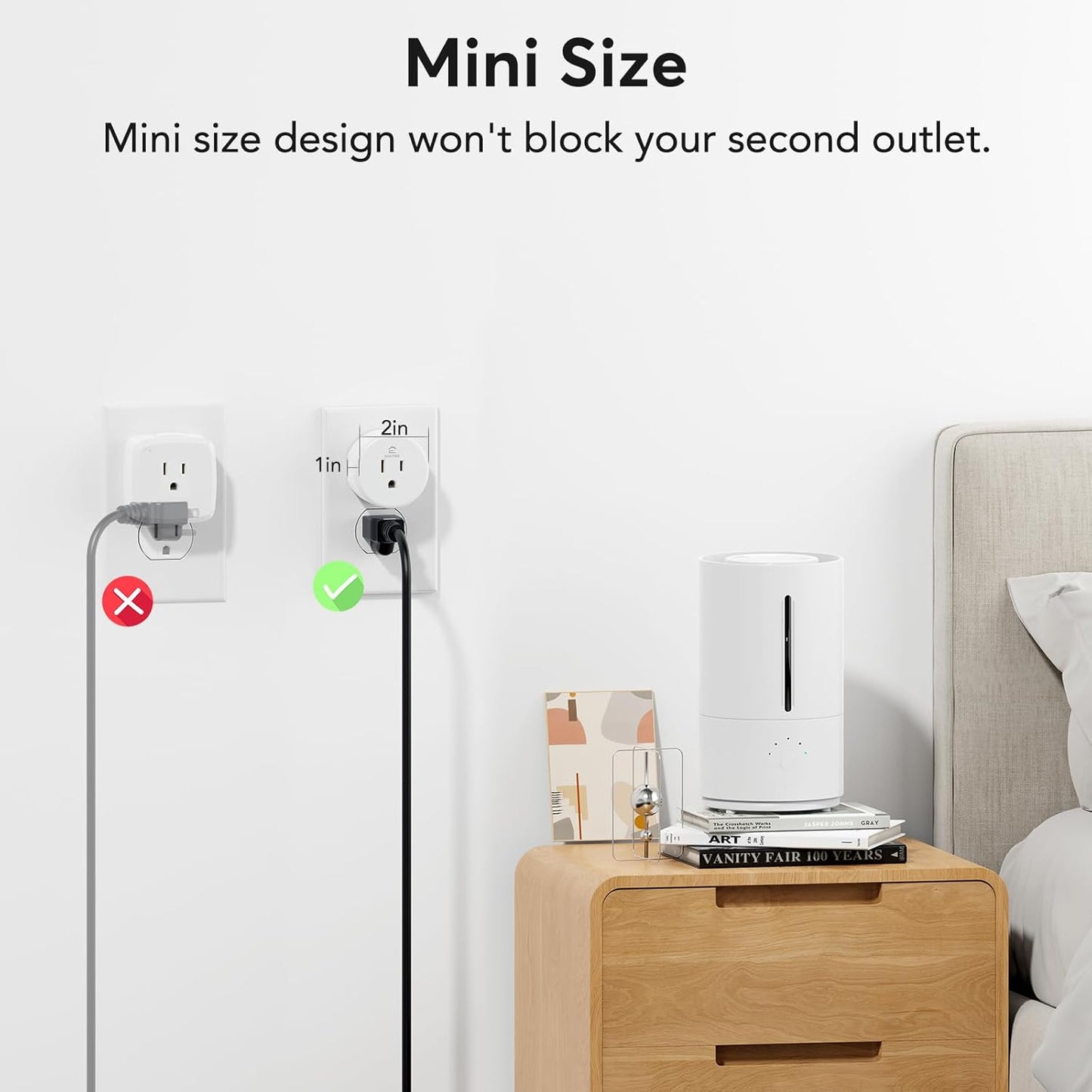 EIGHTREE Smart Plug, WiFi Outlet Works with Alexa & Google Home, Smart Home Socket with Remote Control & Timer Function, 2.4GHz WiFi Only, 4 Packs